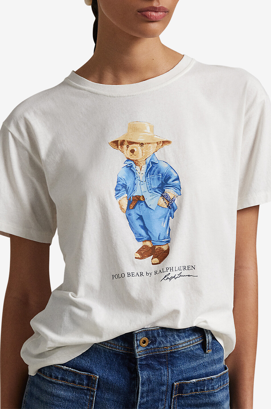 POLO RALPH LAUREN Kurzarm-T-Shirt Polo Bear Traveller Damen WEISS 5