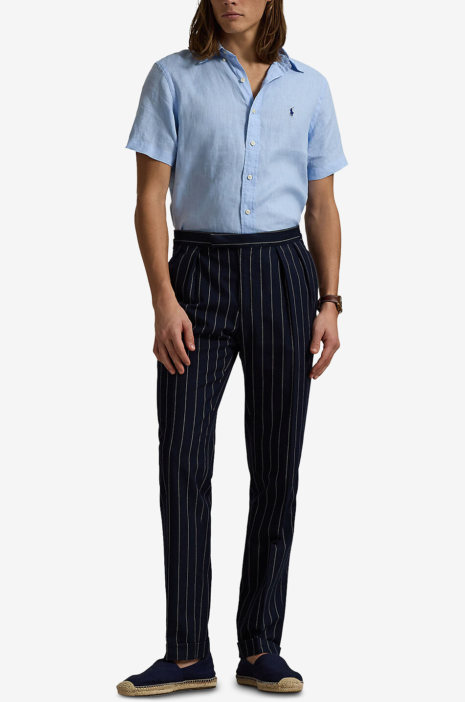 Kurzarm-Leinenhemd Custom Fit
