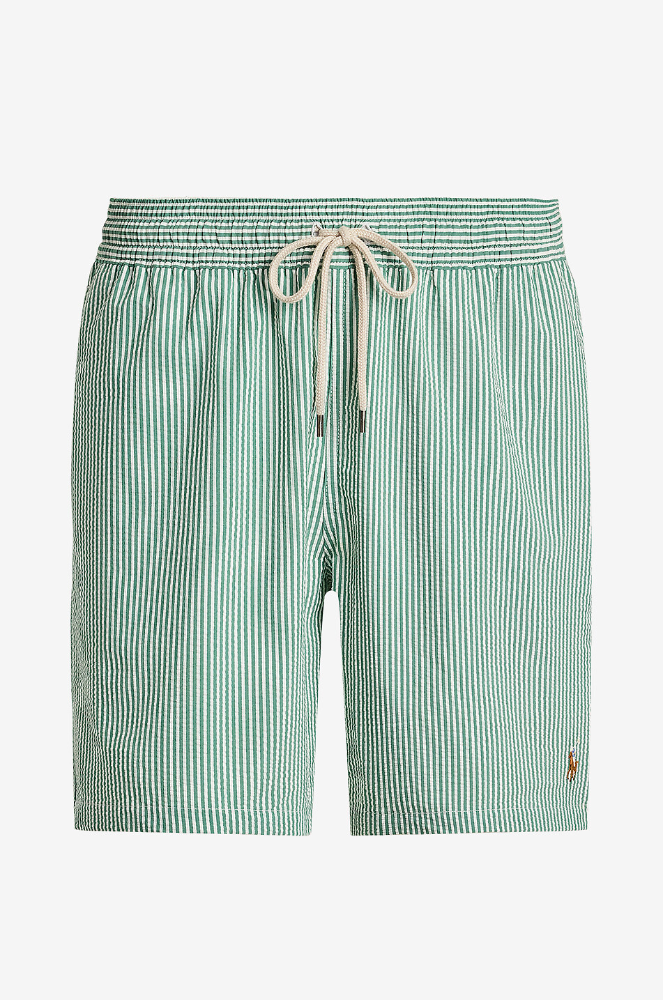 POLO RALPH LAUREN Short de bain en seersucker Traveller Homme VERT 1