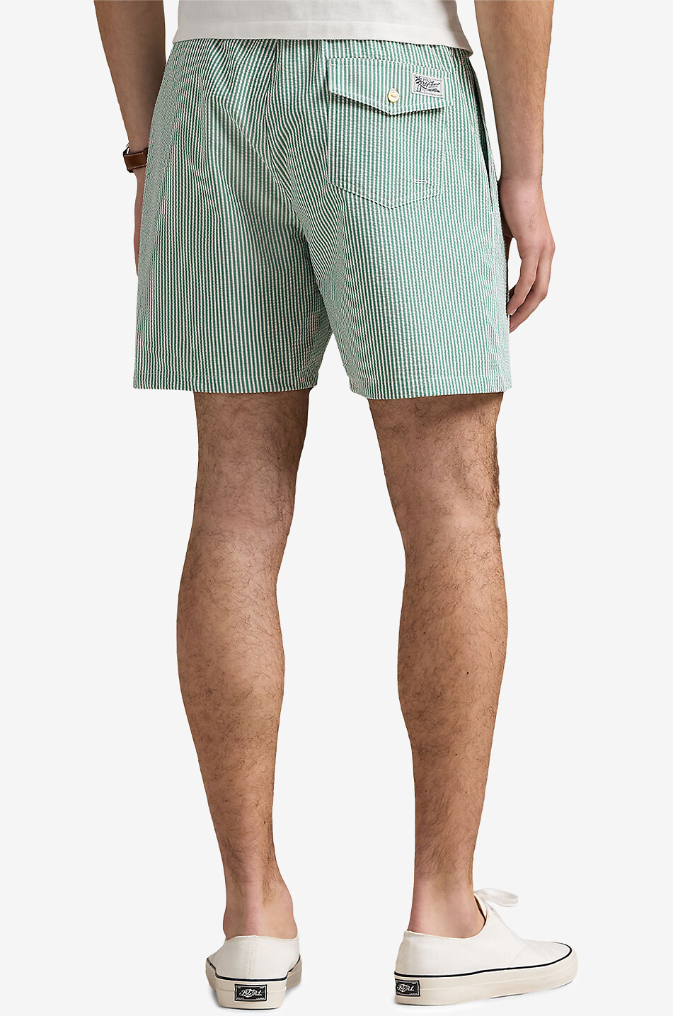 POLO RALPH LAUREN Short de bain en seersucker Traveller Homme VERT 3