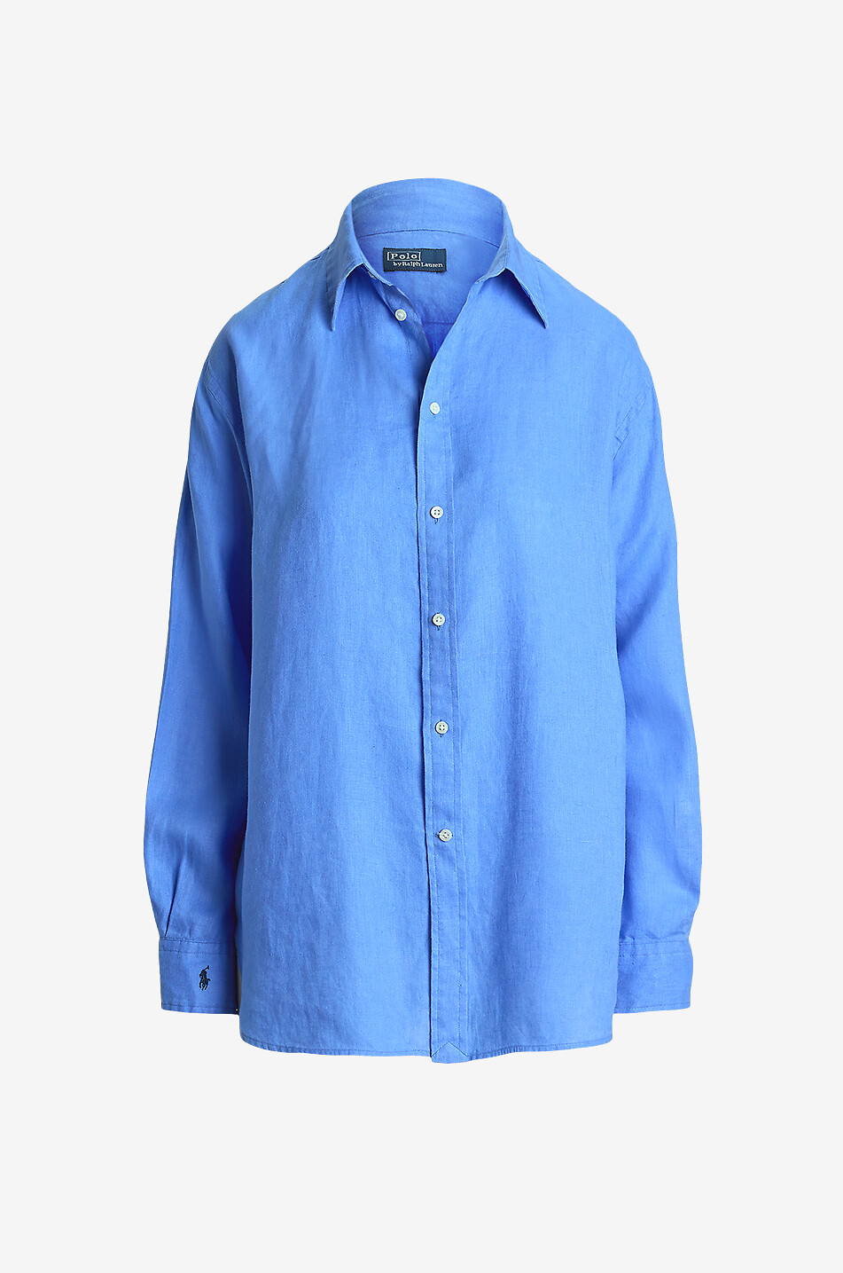 POLO RALPH LAUREN Classic Fit linen long-sleeved shirt Women BLUE 1