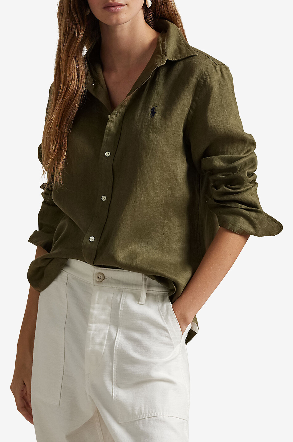 Chemise en lin à manches longues Classic Fit POLO RALPH LAUREN