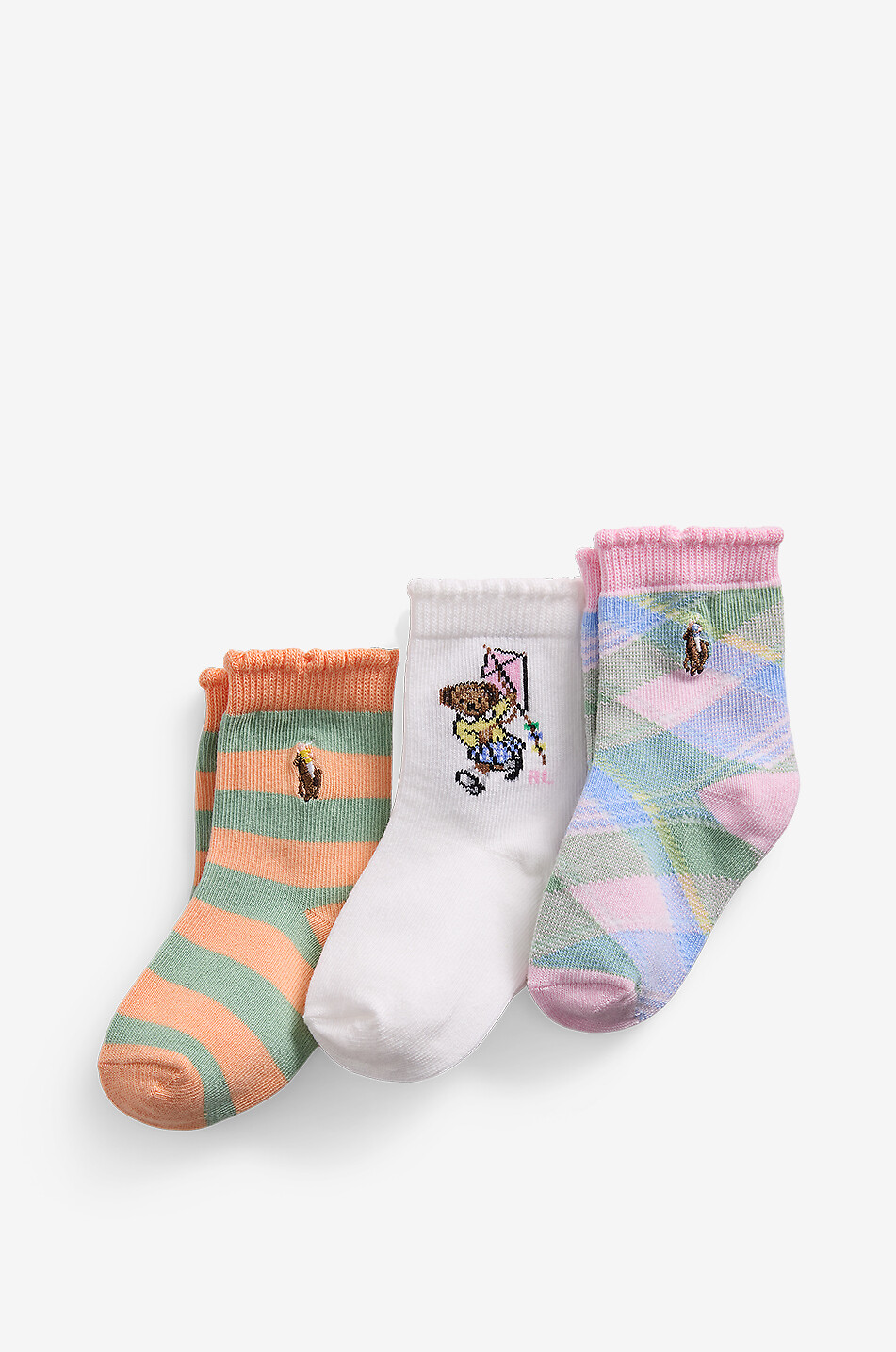 3er-Set Baby-Söckchen Polo Bear Nantucket