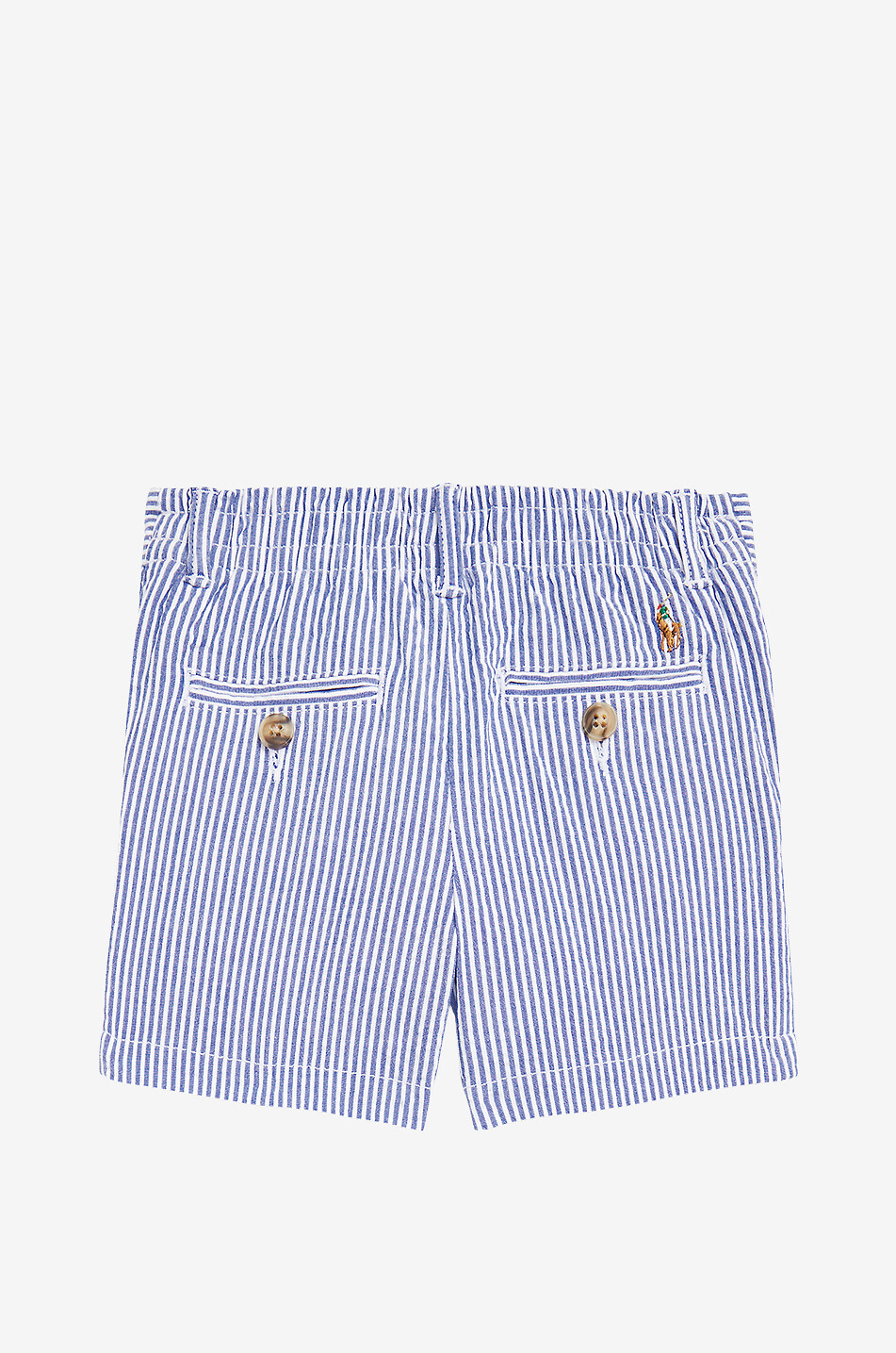 POLO RALPH LAUREN Striped seersucker baby shorts Baby BLUE 2