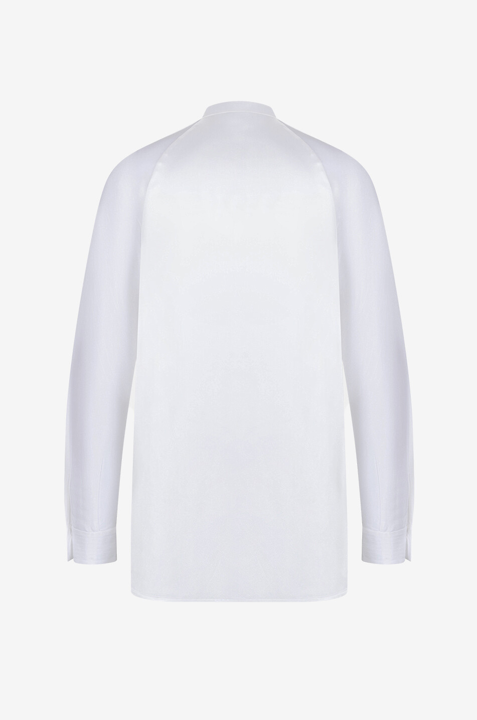 VINCE Silk satin long-sleeved blouse Women WHITE 2