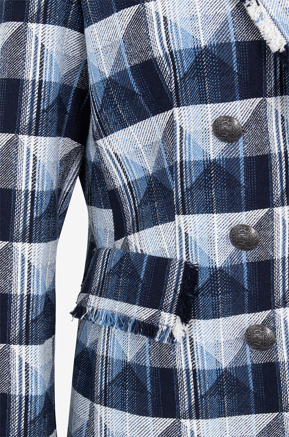 AKRIS PUNTO Geometric pattern adorned lightweight jacquard blazer Women MULTI COLOURED 3