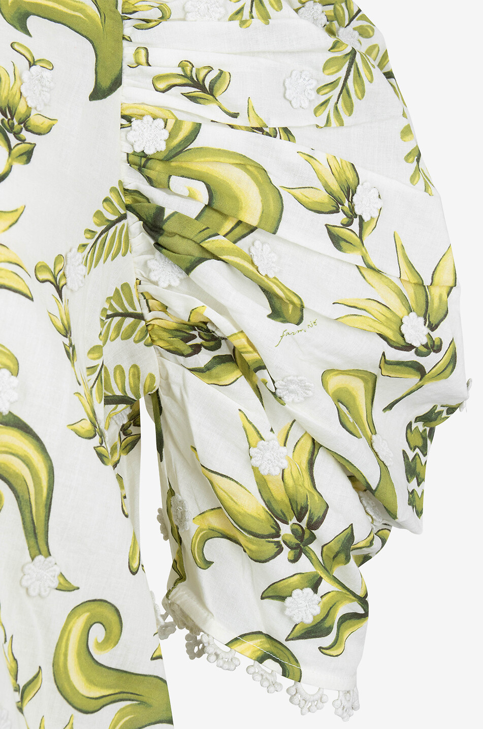 Milani cotton three-quarter sleeve blouse