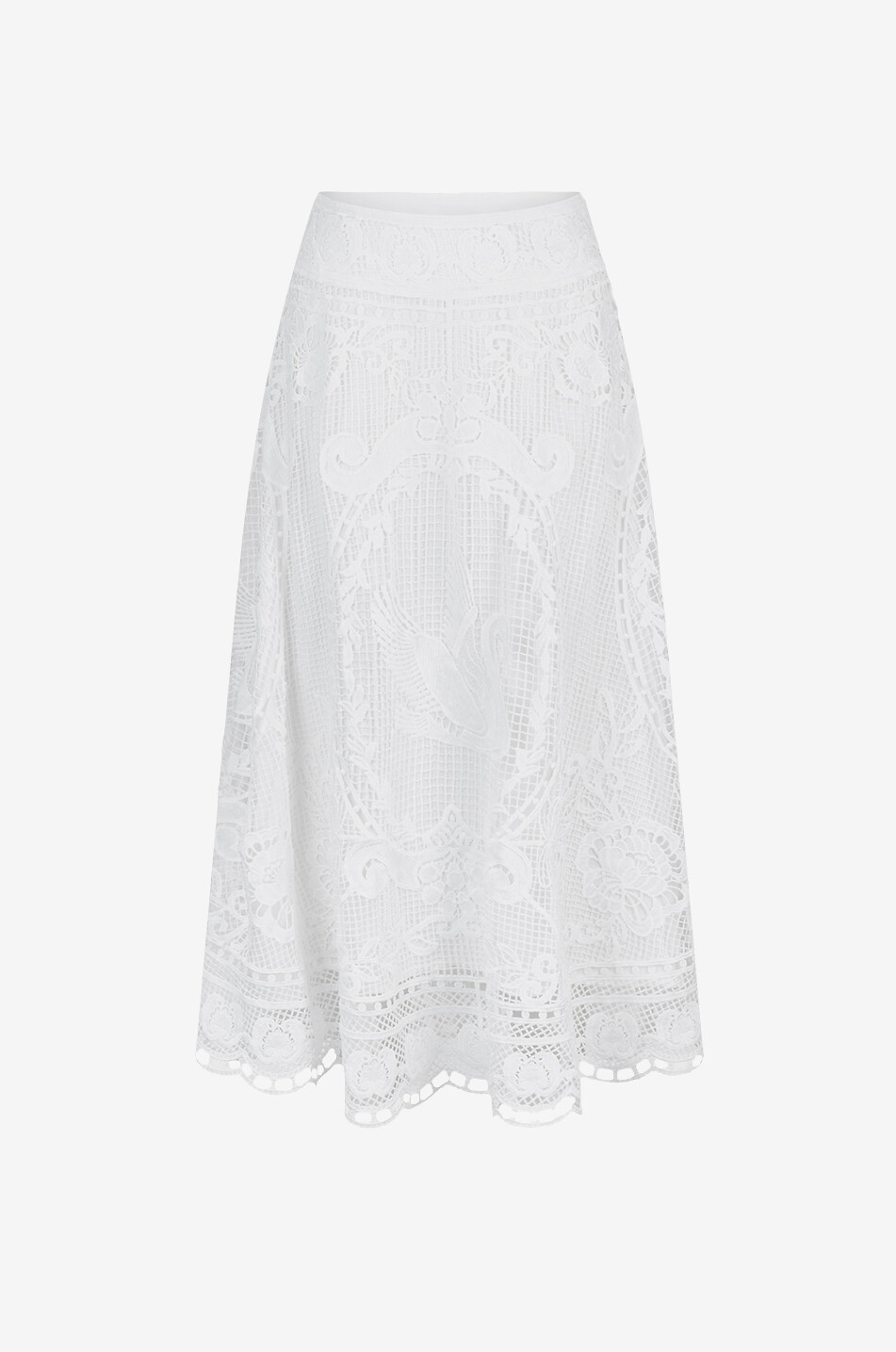FARM RIO Swan Lake long skirt Women WHITE 1