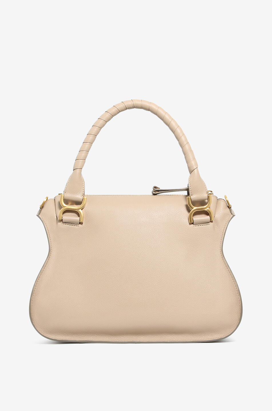 CHLOE Hand- und Schultertasche aus genarbtem Leder Marcie Medium Damen HELLBRAUN 3
