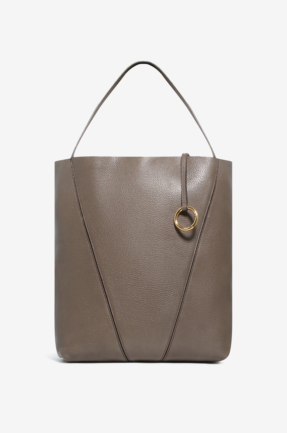 Sac cabas en cuir grainé Chloé Spin Large