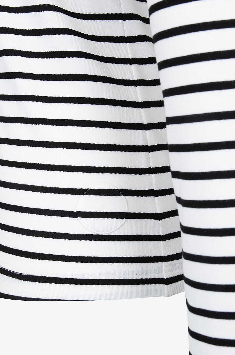 T-shirt marinière en jersey à manches longues