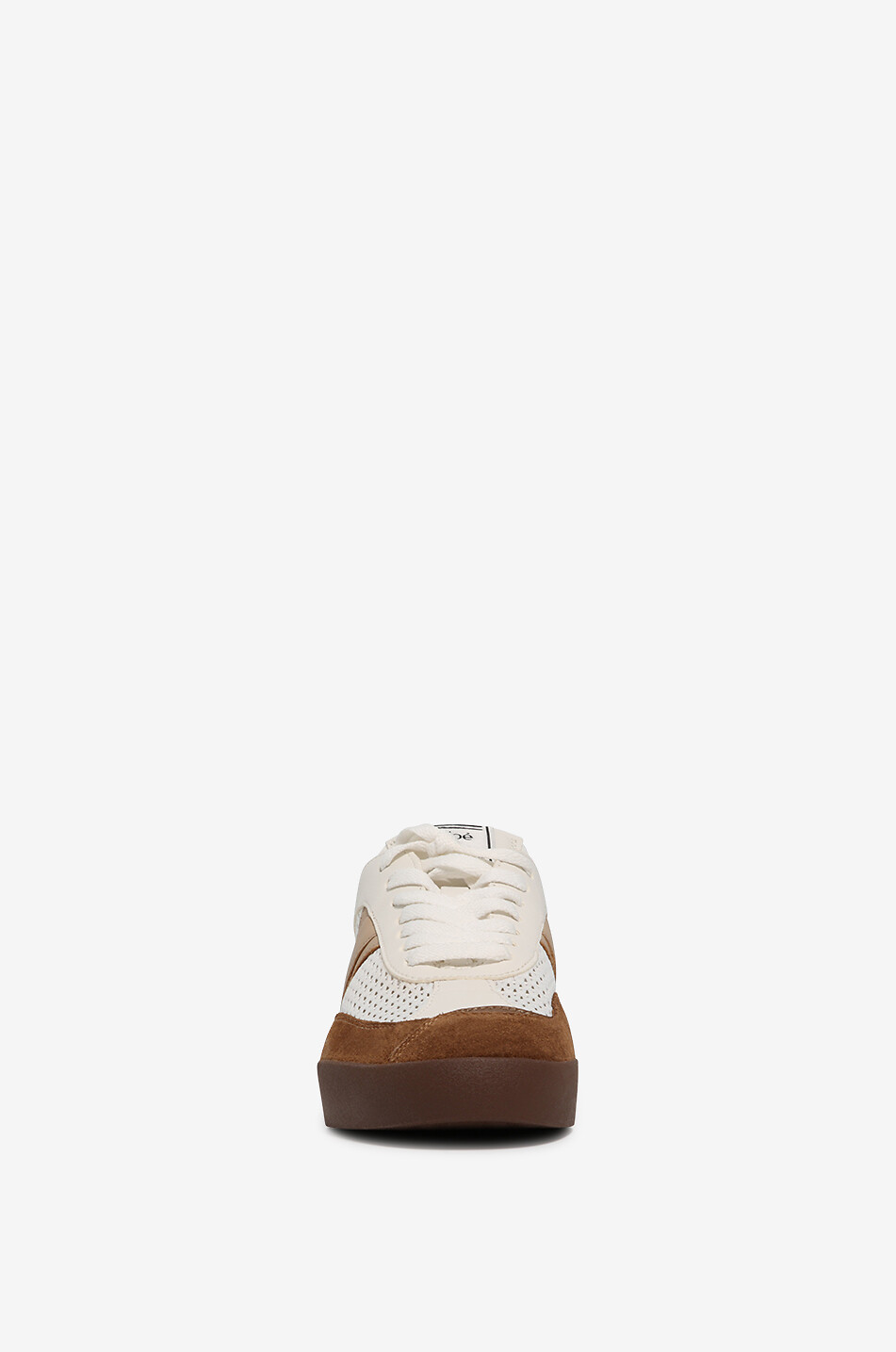 CHLOE Chloé Kick net and leather low-top sneakers Women BROWN 2