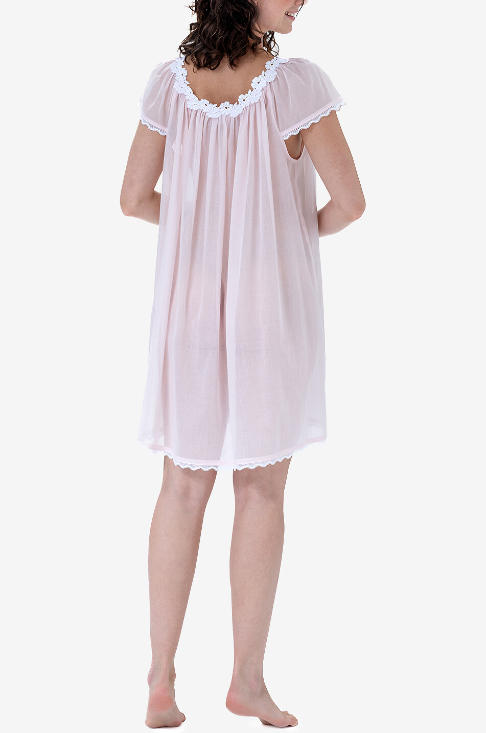 CELESTINE Nachthemd aus Baumwolle Coralie 2 Babydoll Damen HELLROSA 4