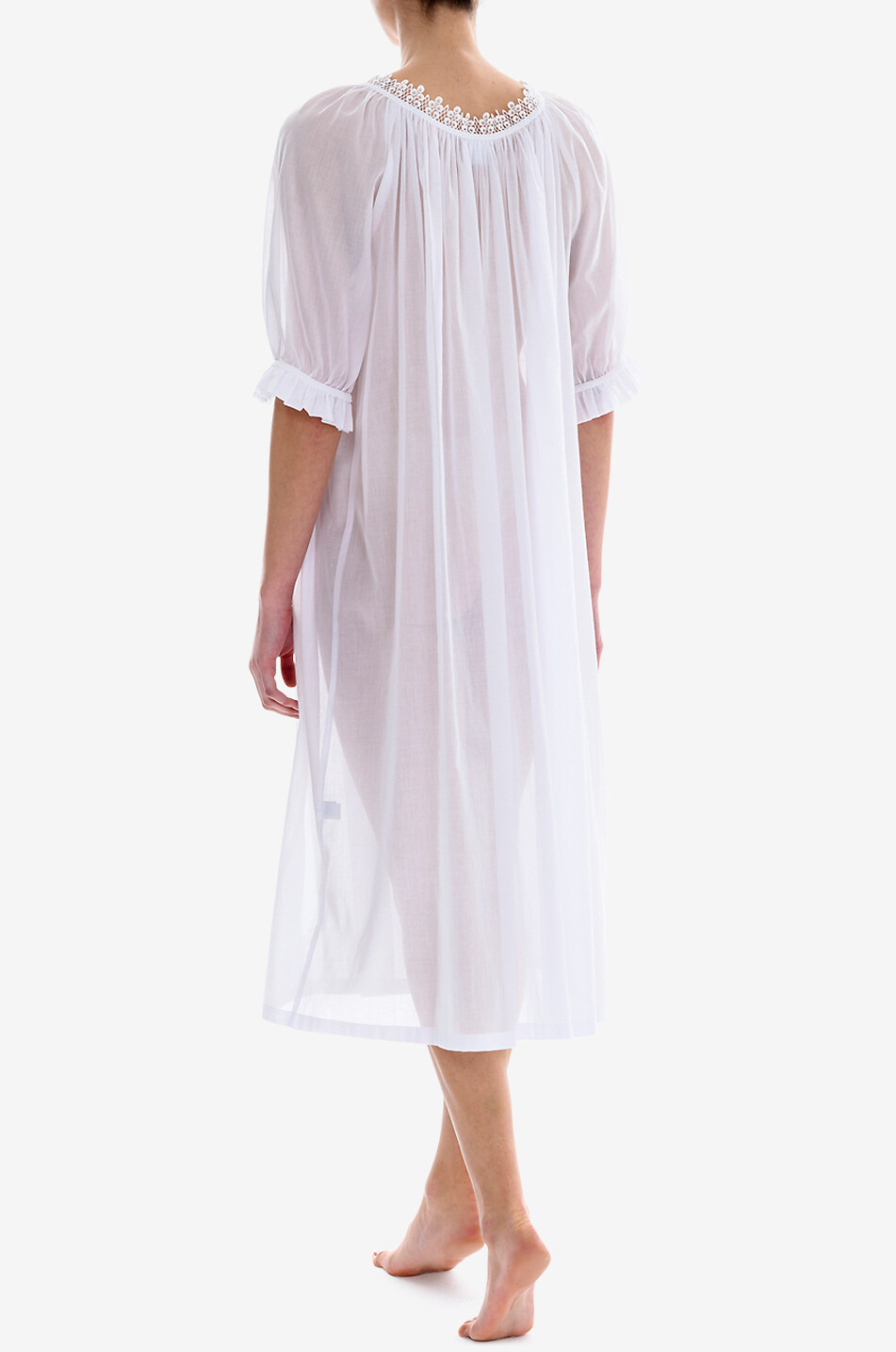 CELESTINE Sissi cotton nightdress Women WHITE 4