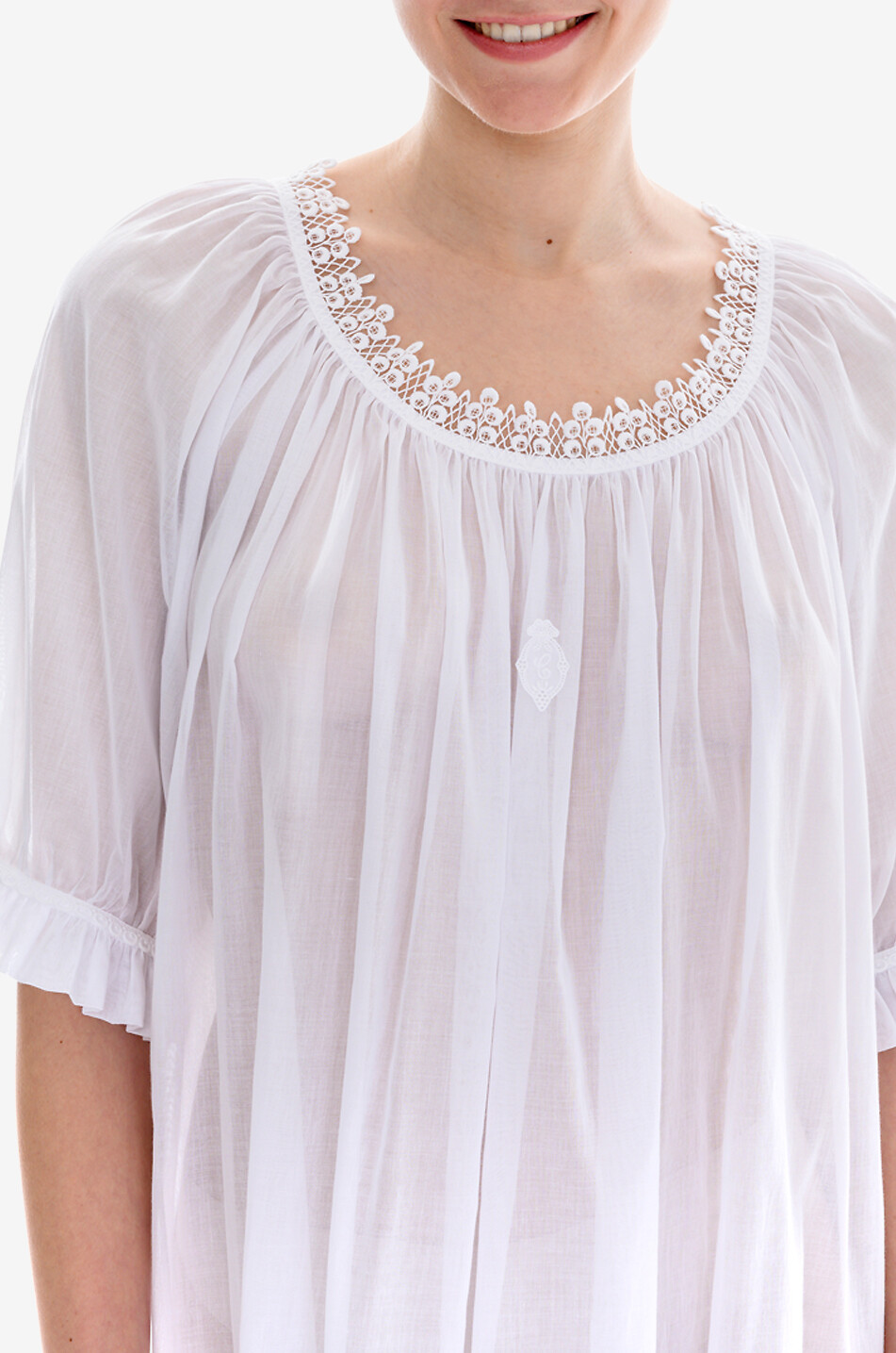 CELESTINE Sissi cotton nightdress Women WHITE 5
