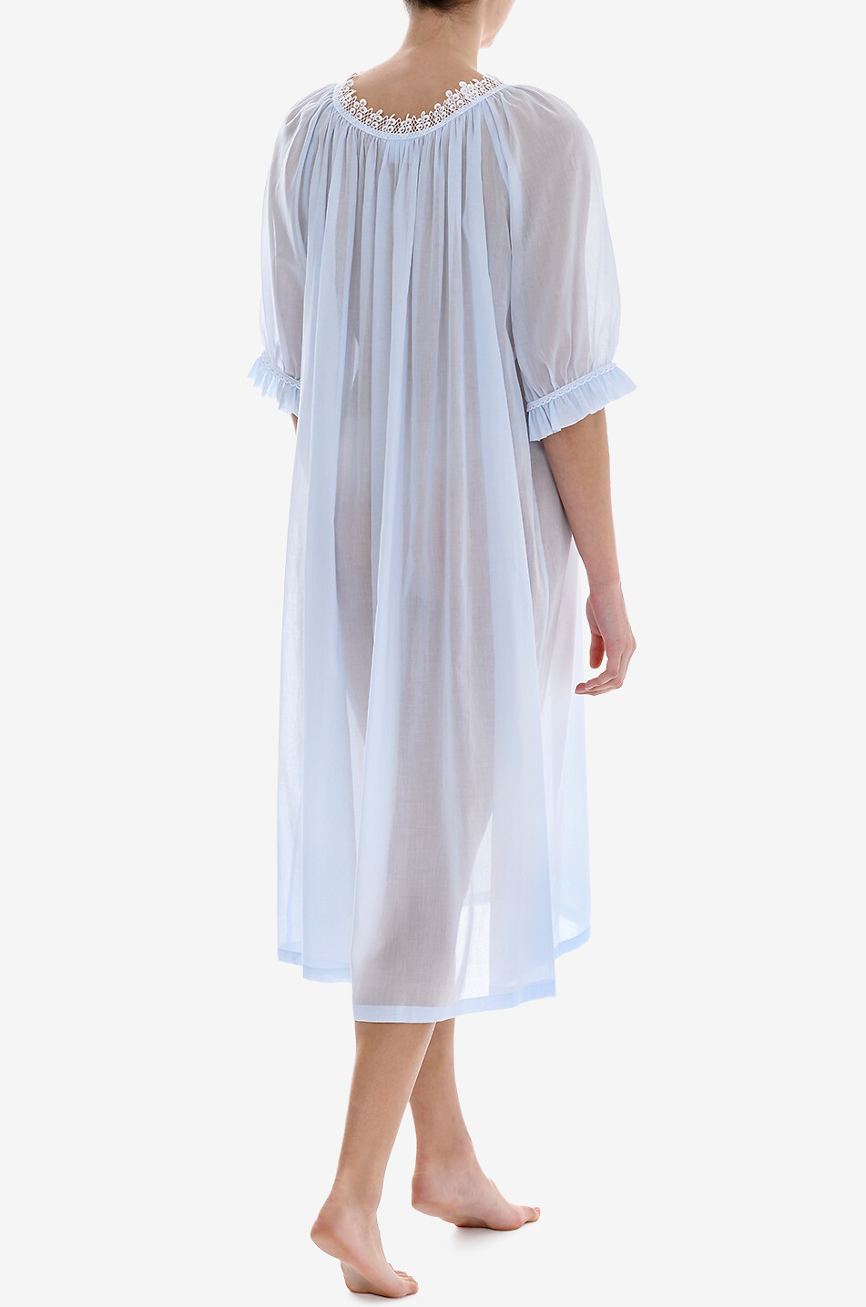 CELESTINE Sissi cotton nightdress Women LIGHT BLUE 4