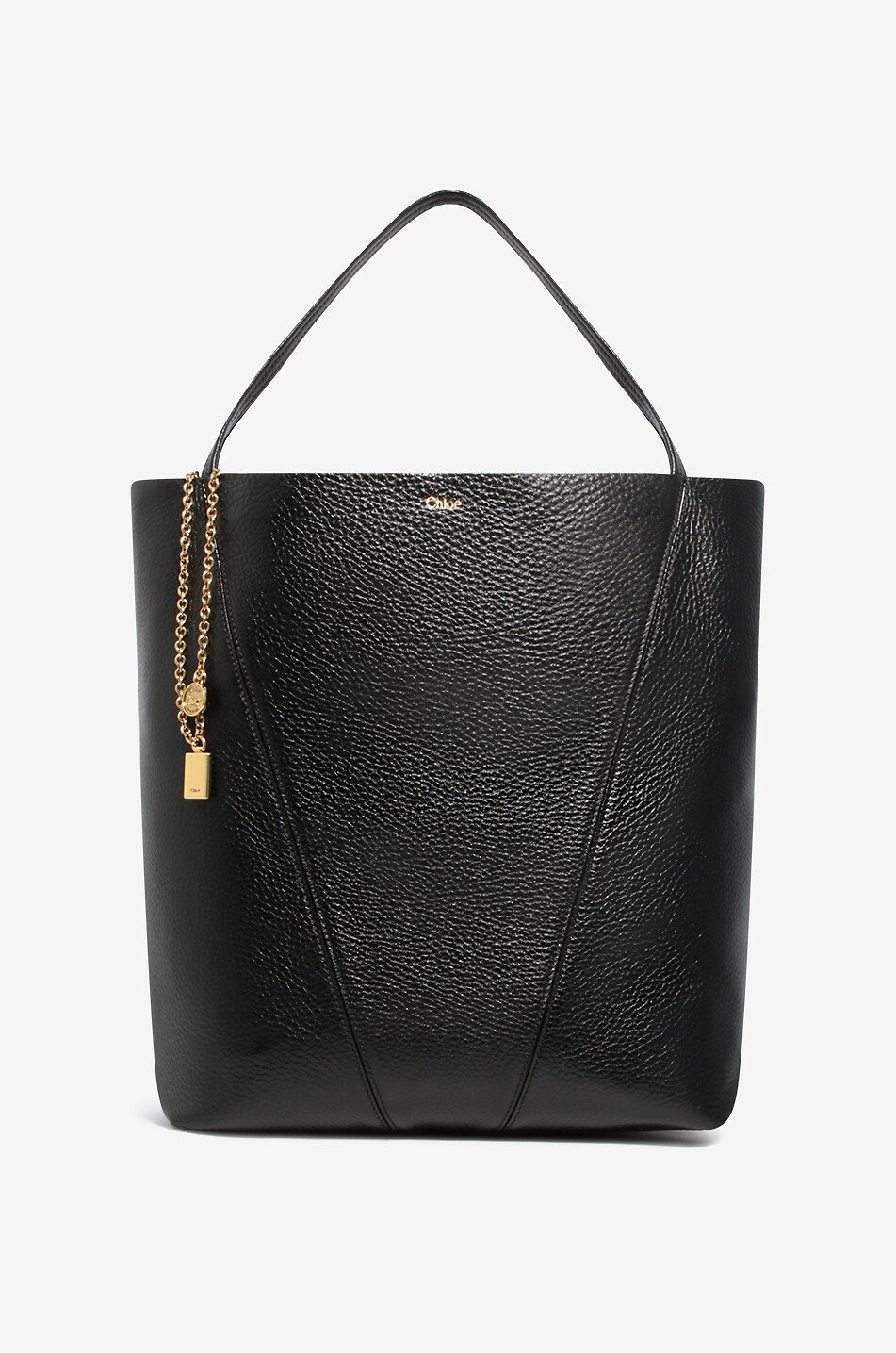 Chloé Spin Large grained leather tote bag