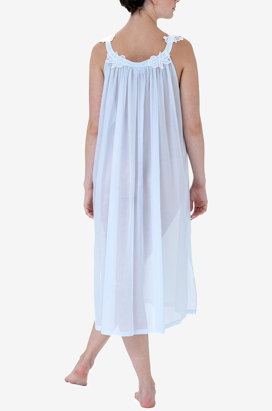 CELESTINE Ronya 1 cotton nightdress Women LIGHT BLUE 4
