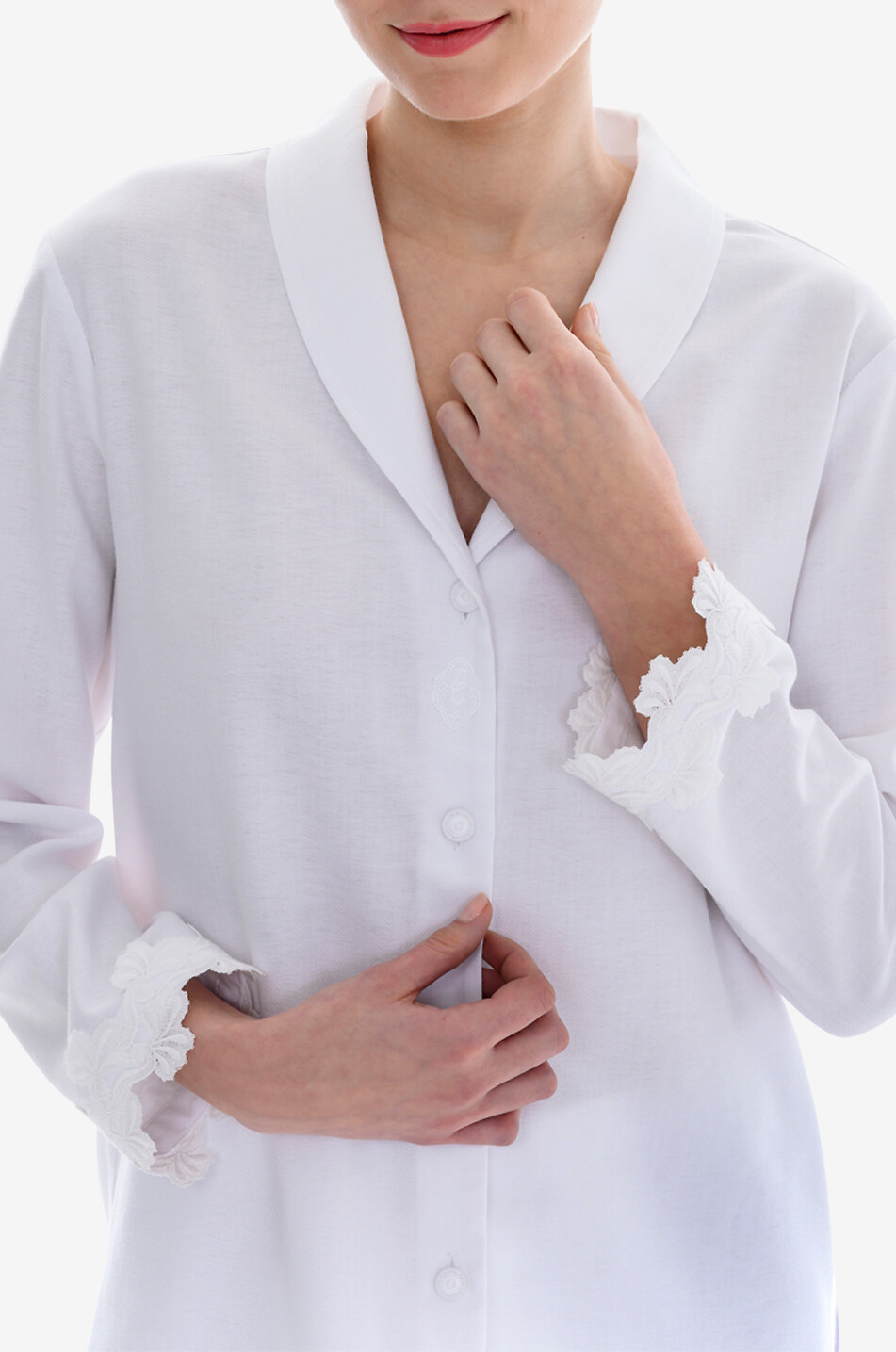 CELESTINE Ensemble pyjama en flanelle Vienna Femme BLANC 5