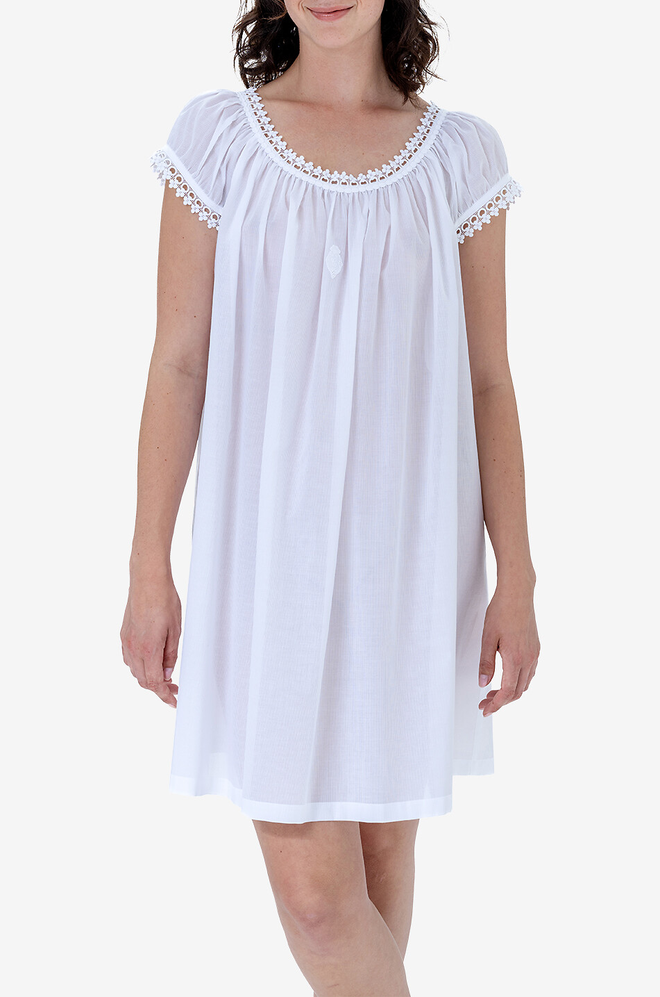 CELESTINE Babydoll aus Baumwolle Monica Damen WEISS 7