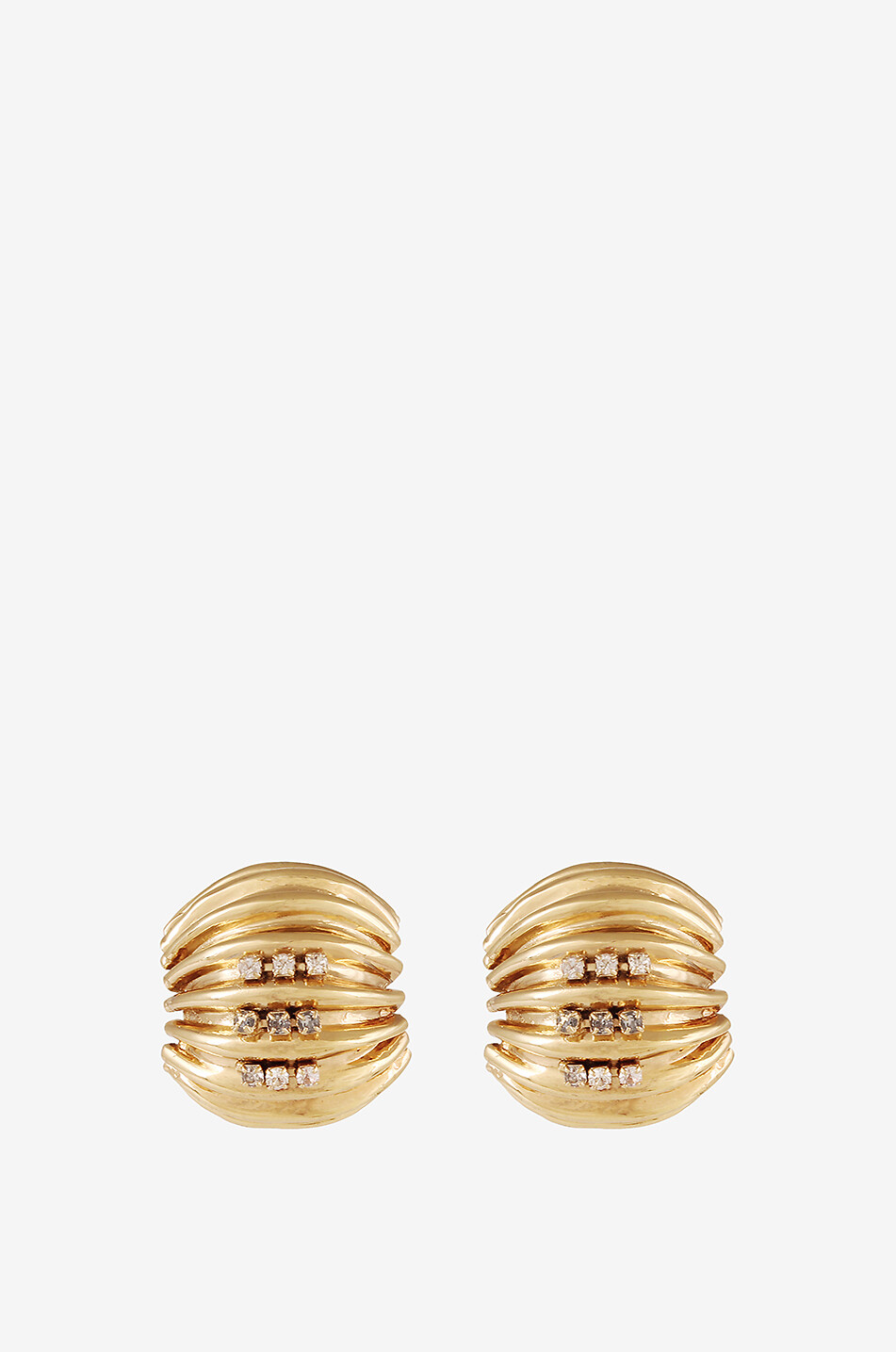 Anne Strass Gold Stud Earrings Anne Strass Gold Stud Earrings