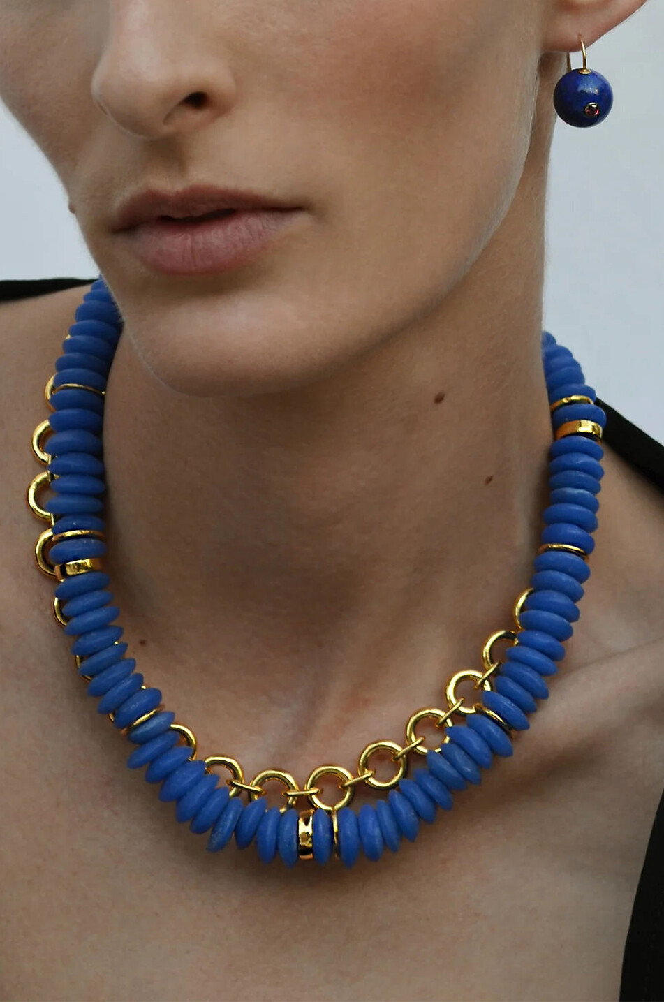 LIZZIE FORTUNATO Glasperlenkette Laguna Dark Electric Blue Damen BLAU 2