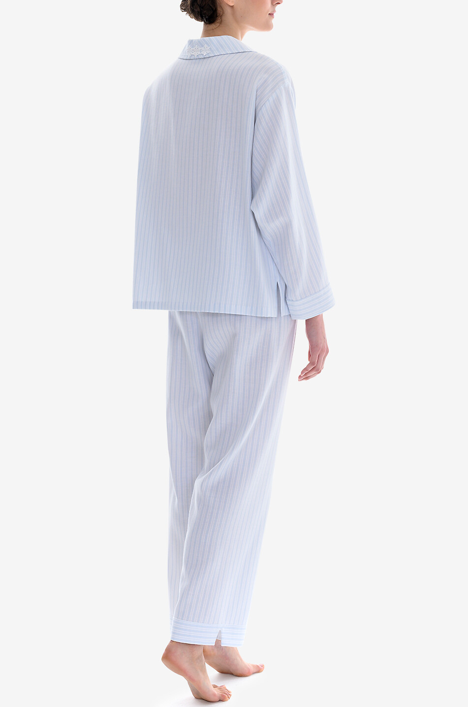 CELESTINE Josie striped cotton pyjama set Women LIGHT BLUE 4