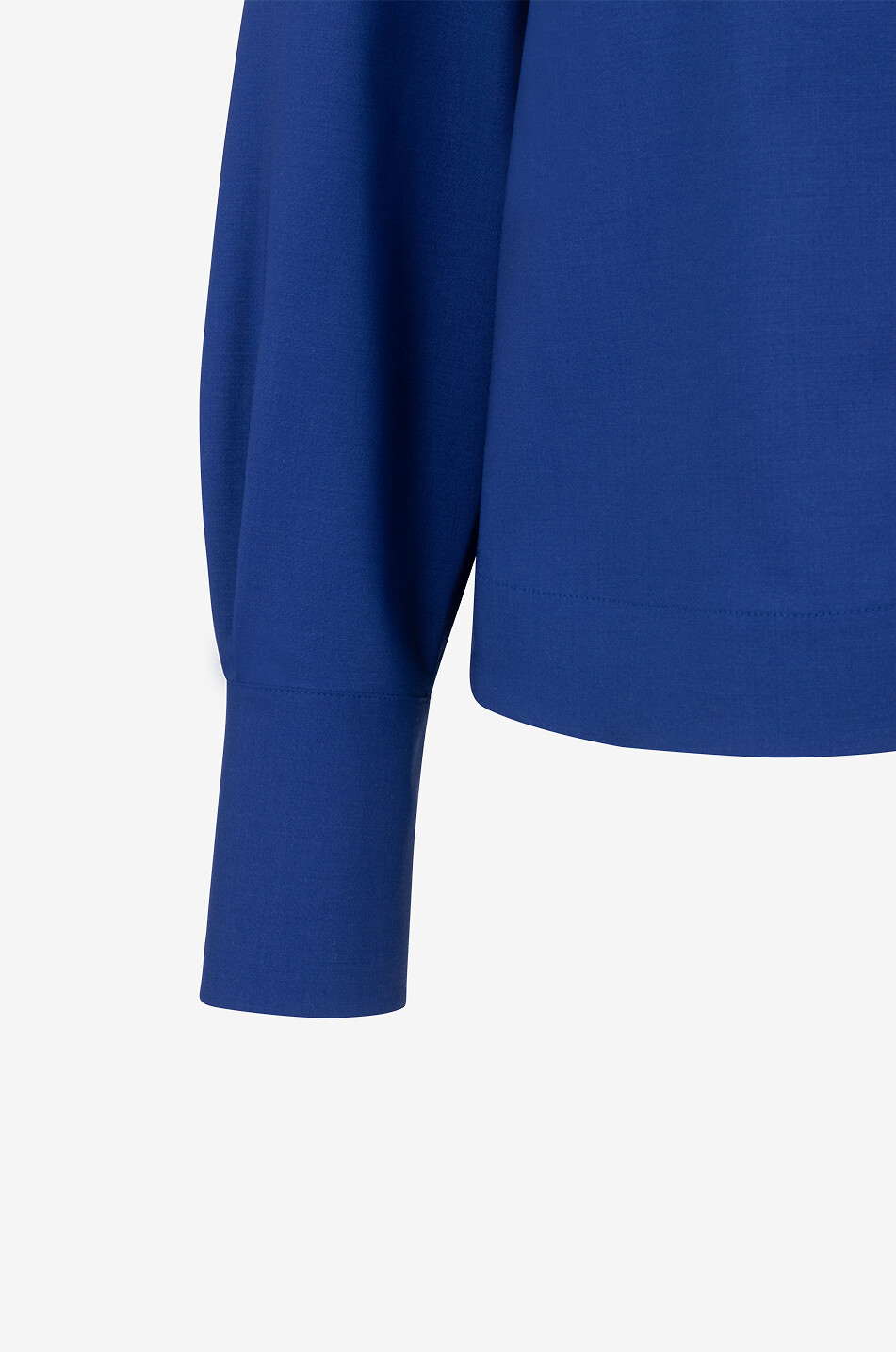 AKRIS PUNTO Chemise boxy en laine Akris Dot Femme BLEU MOYEN 3