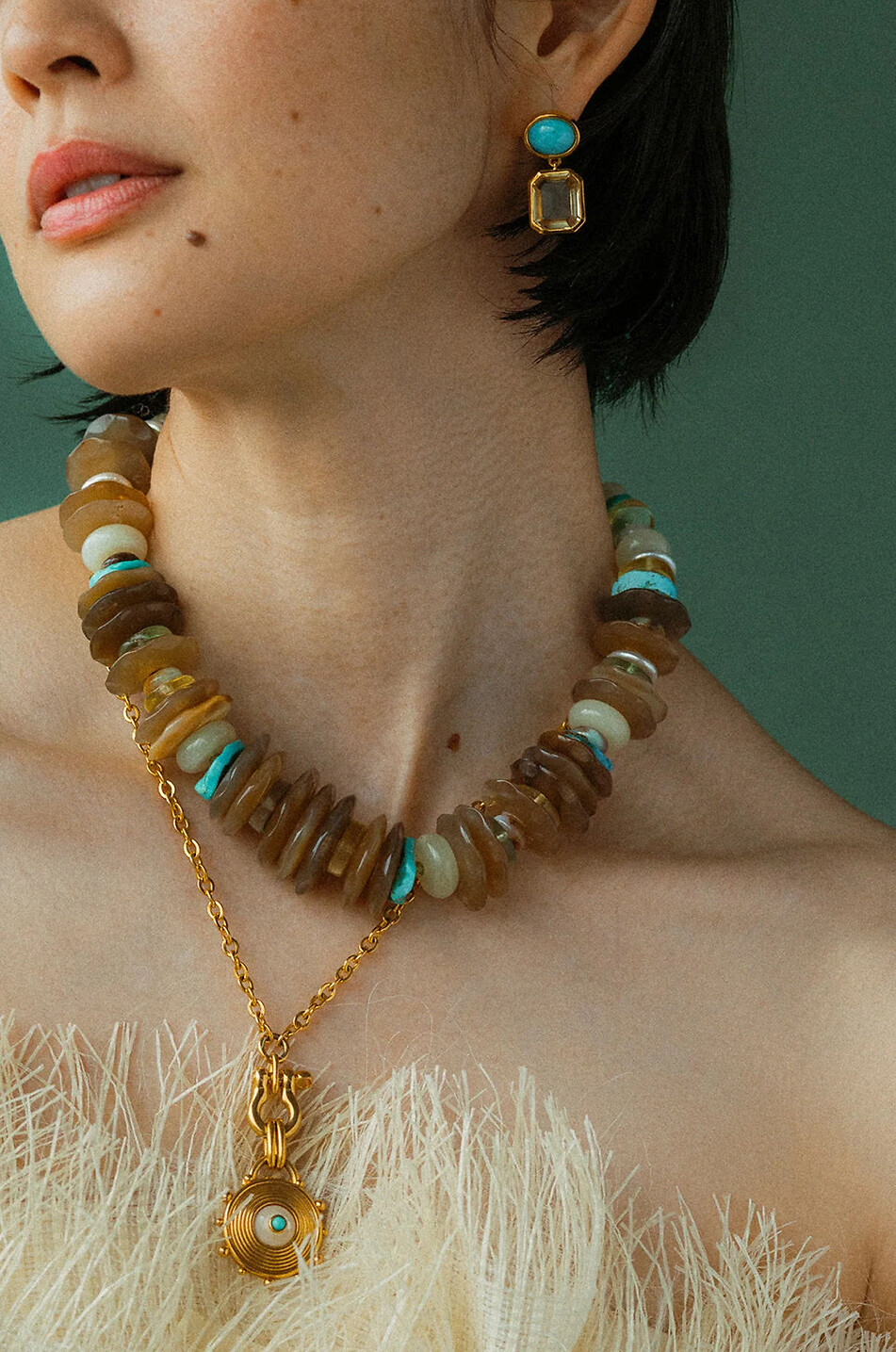 Milano Collar stone choker necklace