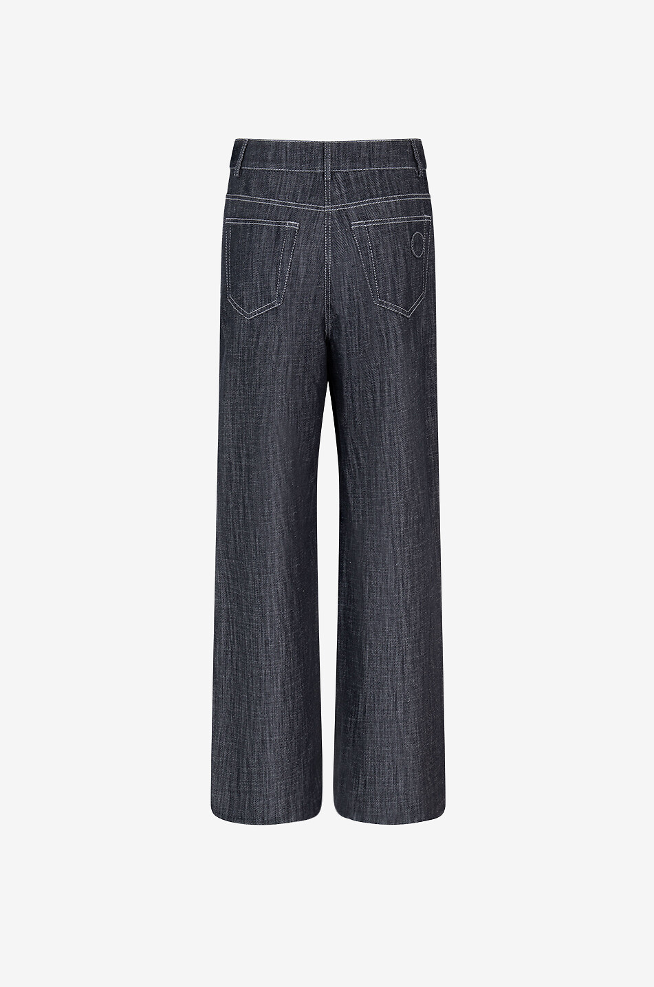 AKRIS PUNTO Jean large taille haute Cooper Black Femme NOIR 2