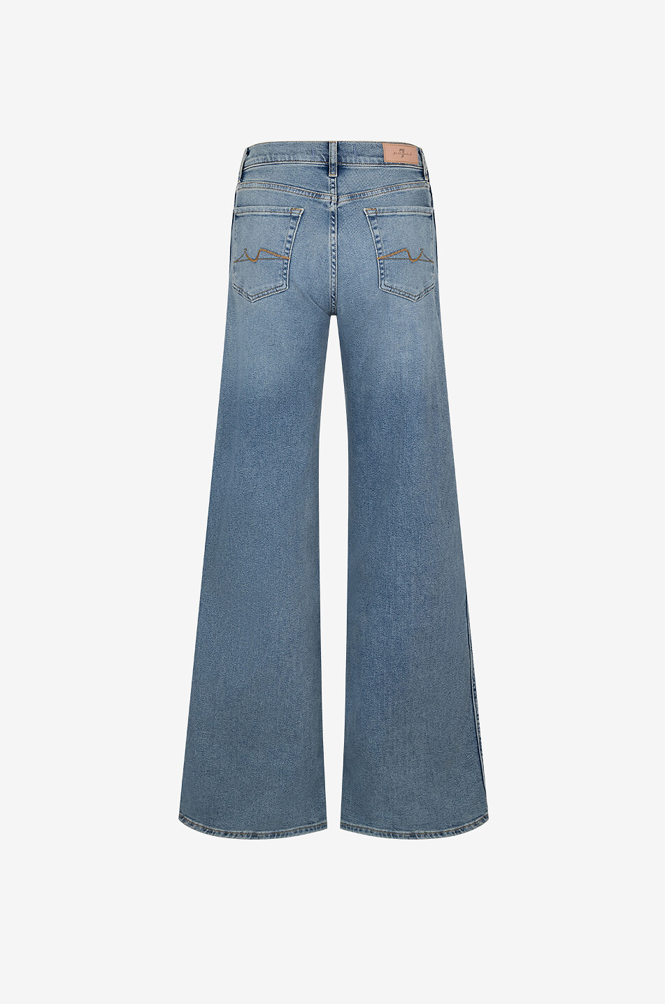 7 FOR ALL MANKIND Ausgewaschene Jeans mit weitem Bein und hoher Taille Lotta Amuse Me Damen HELLBLAU 2