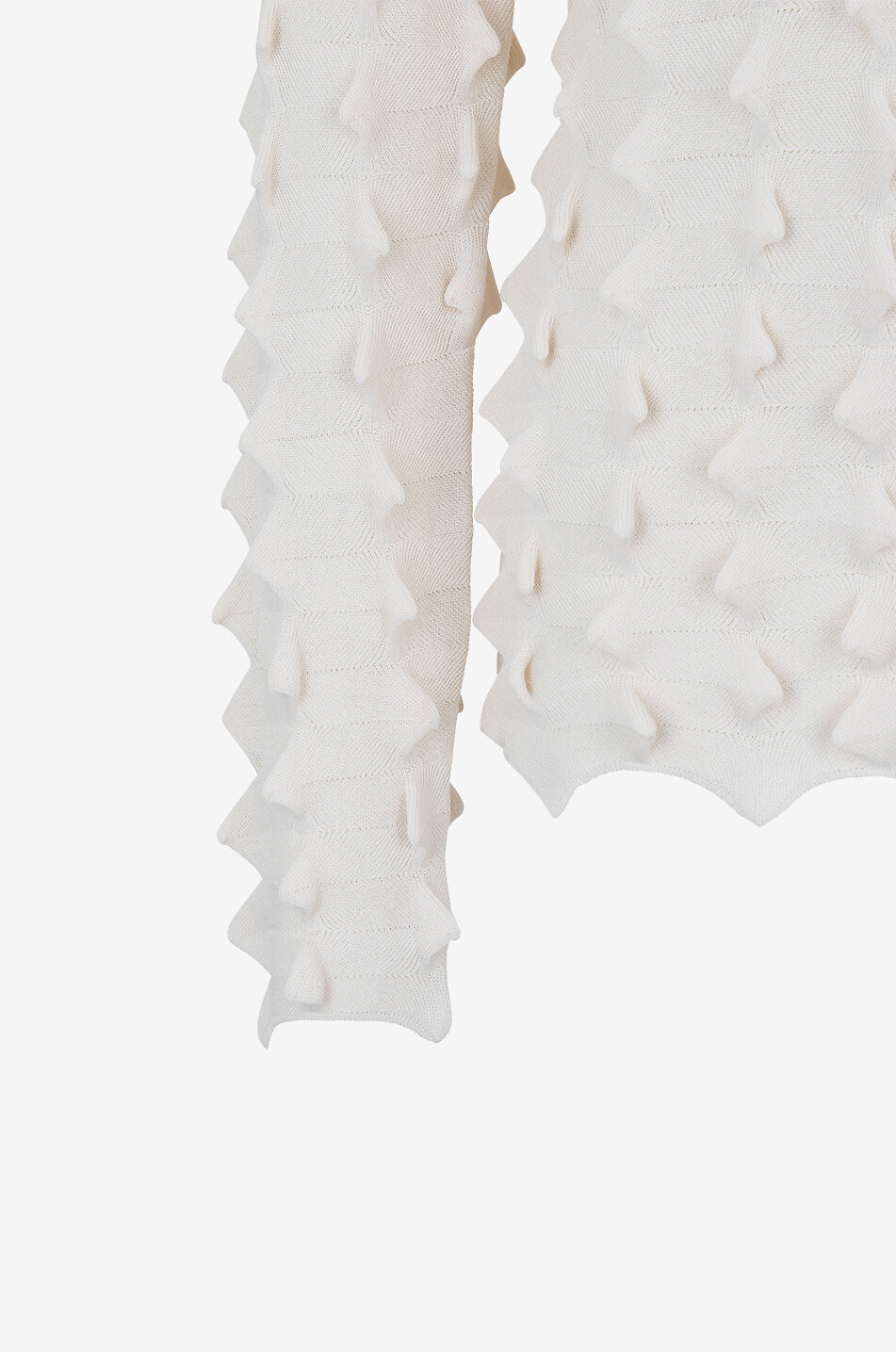 AKRIS PUNTO Schlauchpullover im 3D-Segel-Strick Damen CREMEFARBEN 3