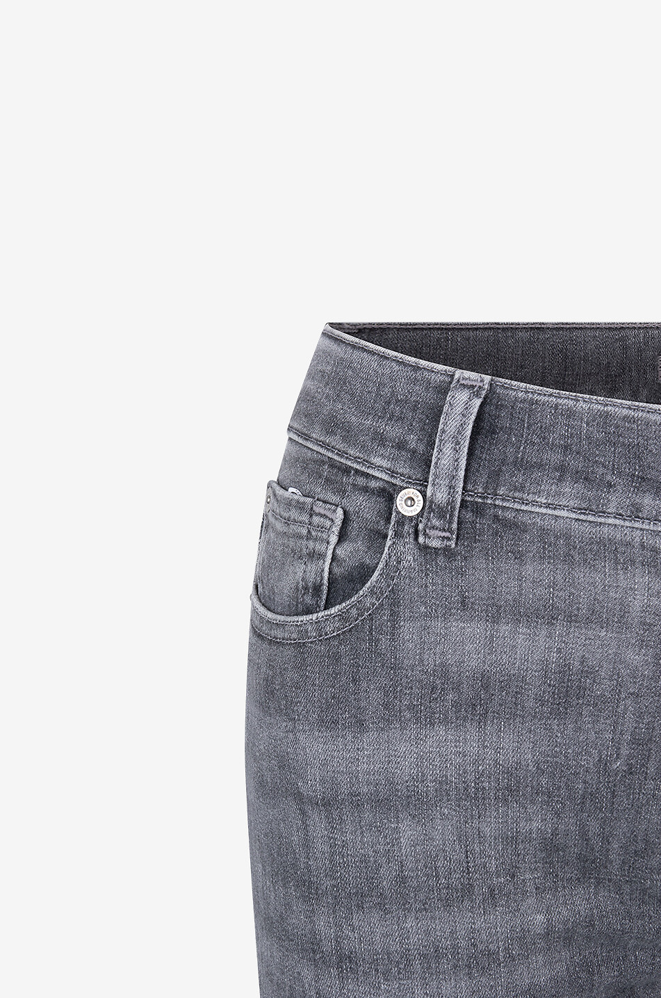 7 FOR ALL MANKIND Ausgewaschene Jeans Bootcut Heritage Soho Grey Damen GRAU 3