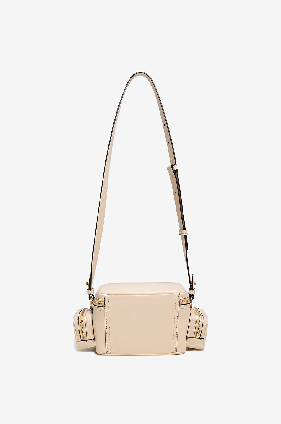 CHLOE Sac porté épaule en cuir lisse Camera Bag Small Femme BEIGE 4