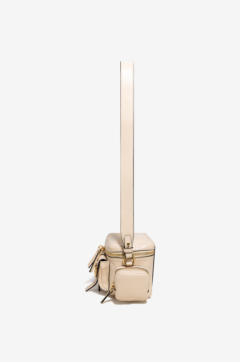 CHLOE Sac porté épaule en cuir lisse Camera Bag Small Femme BEIGE 5