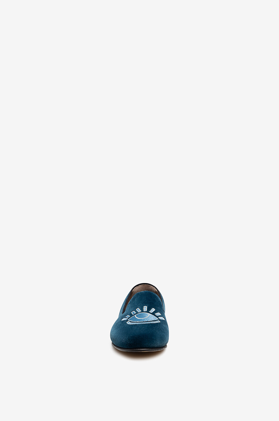 Mocassins en daim brodé The Eye