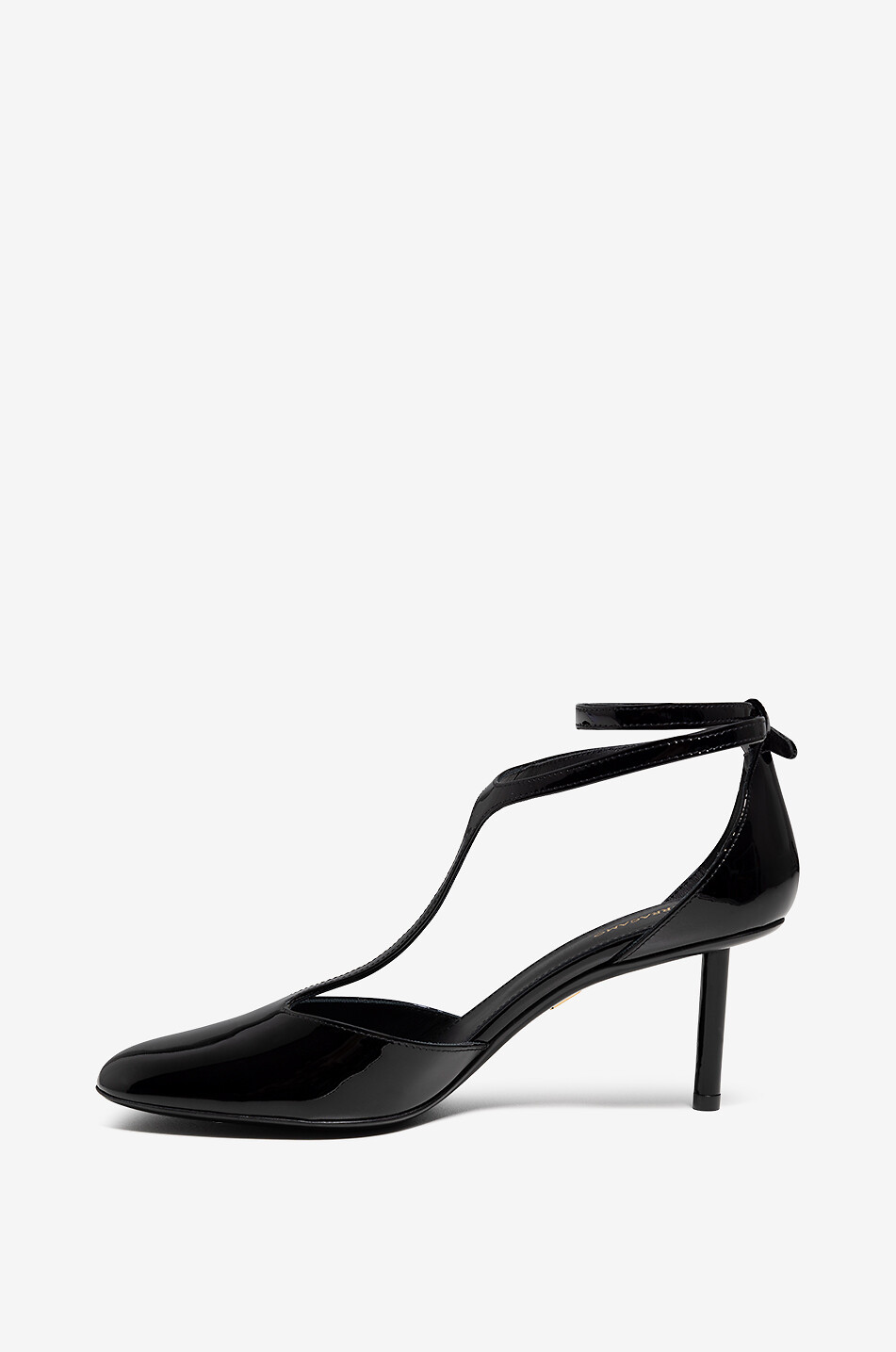 SALVATORE FERRAGAMO Lysandra 77 T-strap patent leather pumps Women BLACK 3