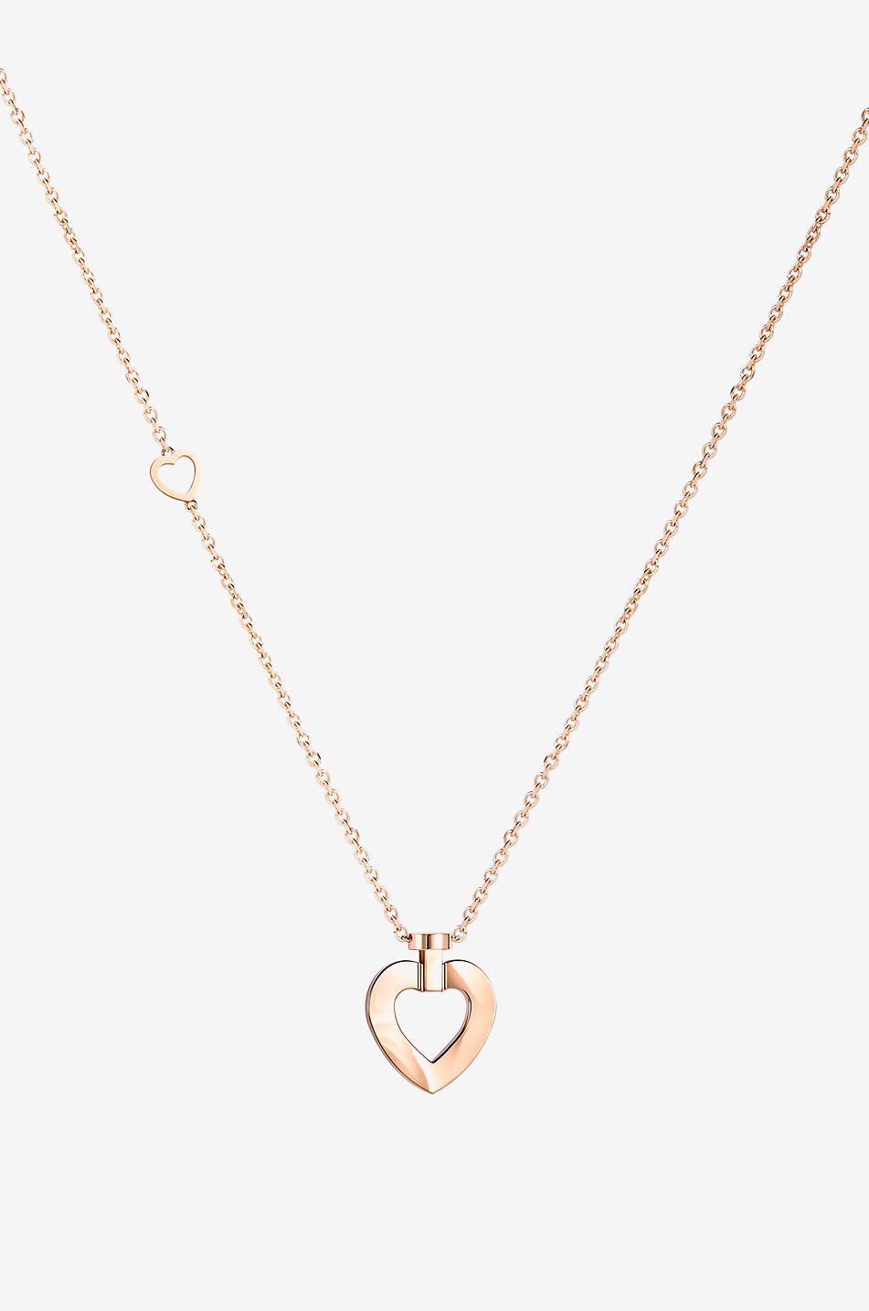 FRED PARIS Love Pretty Woman Sunlight Message SM pink gold and diamond necklace Women PINK 1