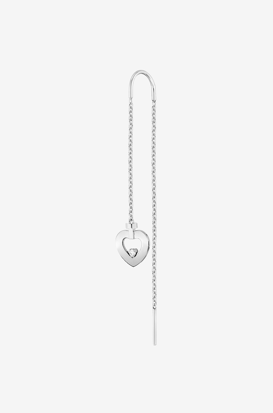 Einzelner Ohrhänger aus Weissgold mit einem Diamanten Pretty Woman Mini