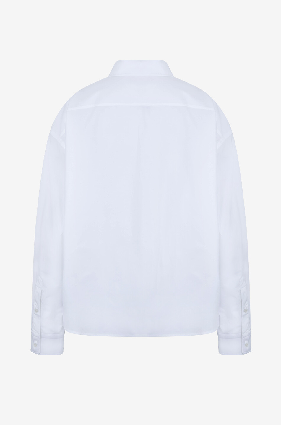 BALENCIAGA Chemise ample en popeline Swing Femme BLANC 2