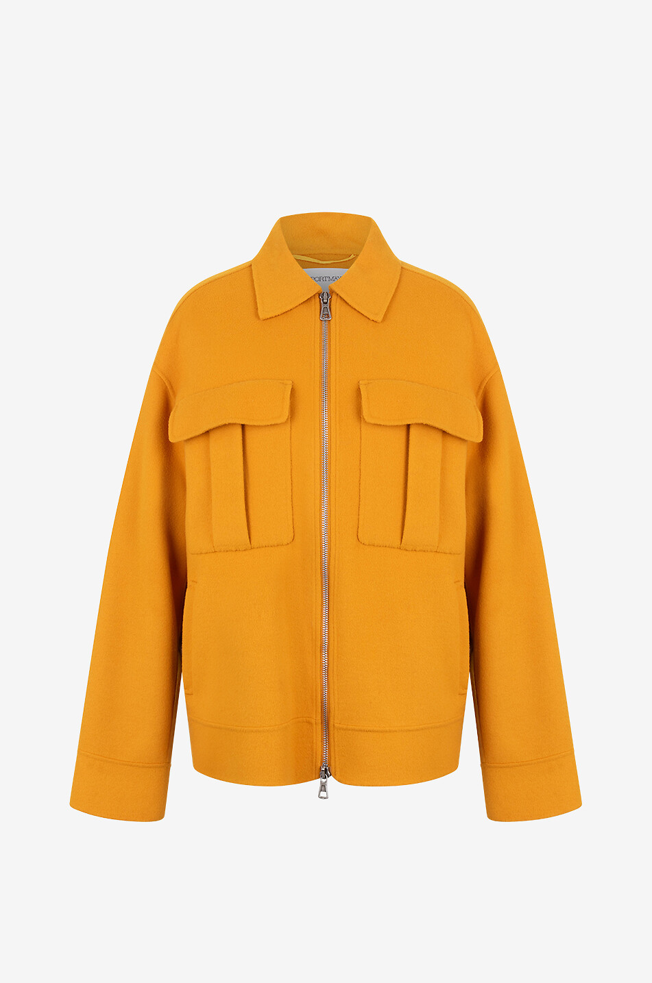 Weite Hemdjacke aus Schurwolle Pisano