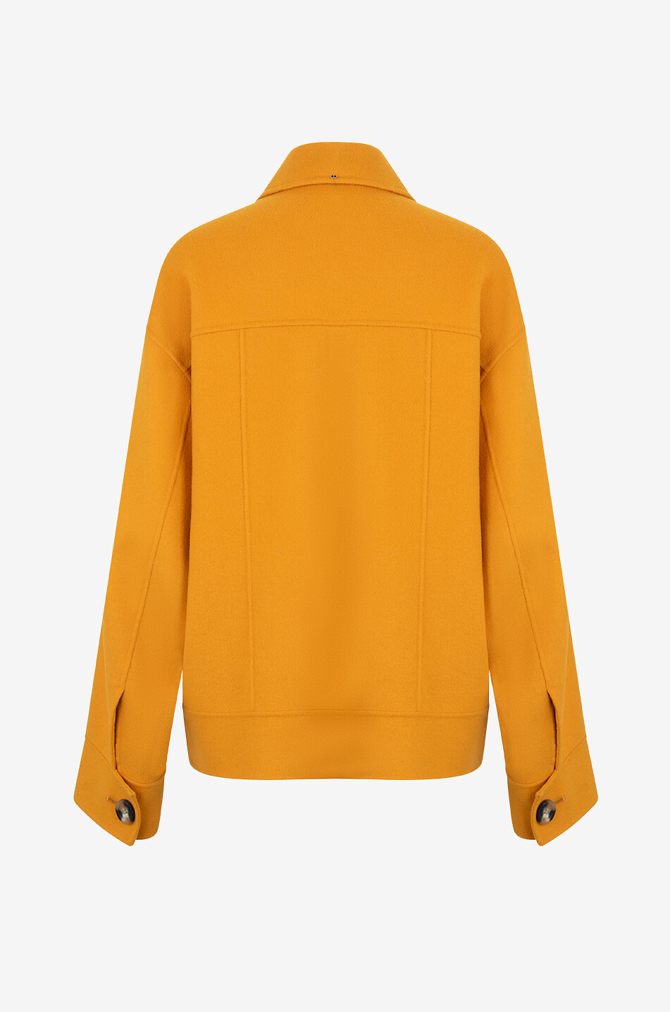 Weite Hemdjacke aus Schurwolle Pisano