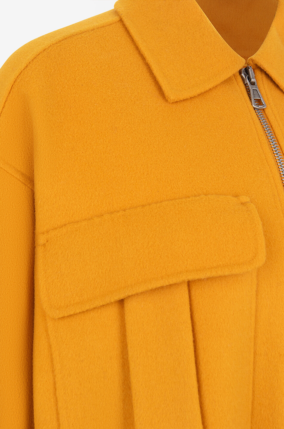 Weite Hemdjacke aus Schurwolle Pisano