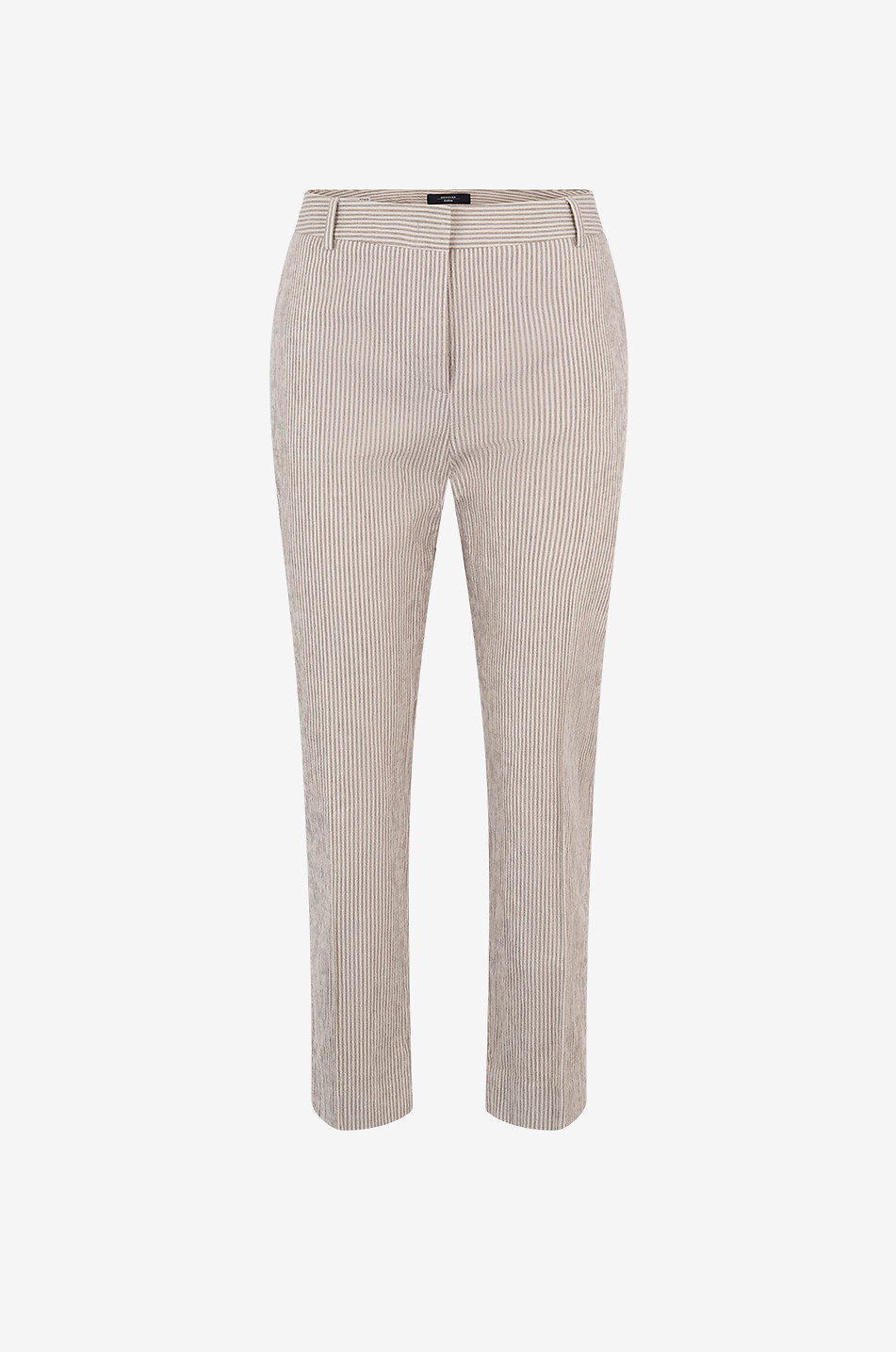 Pantalon cigarette en seersucker rayé Starlet