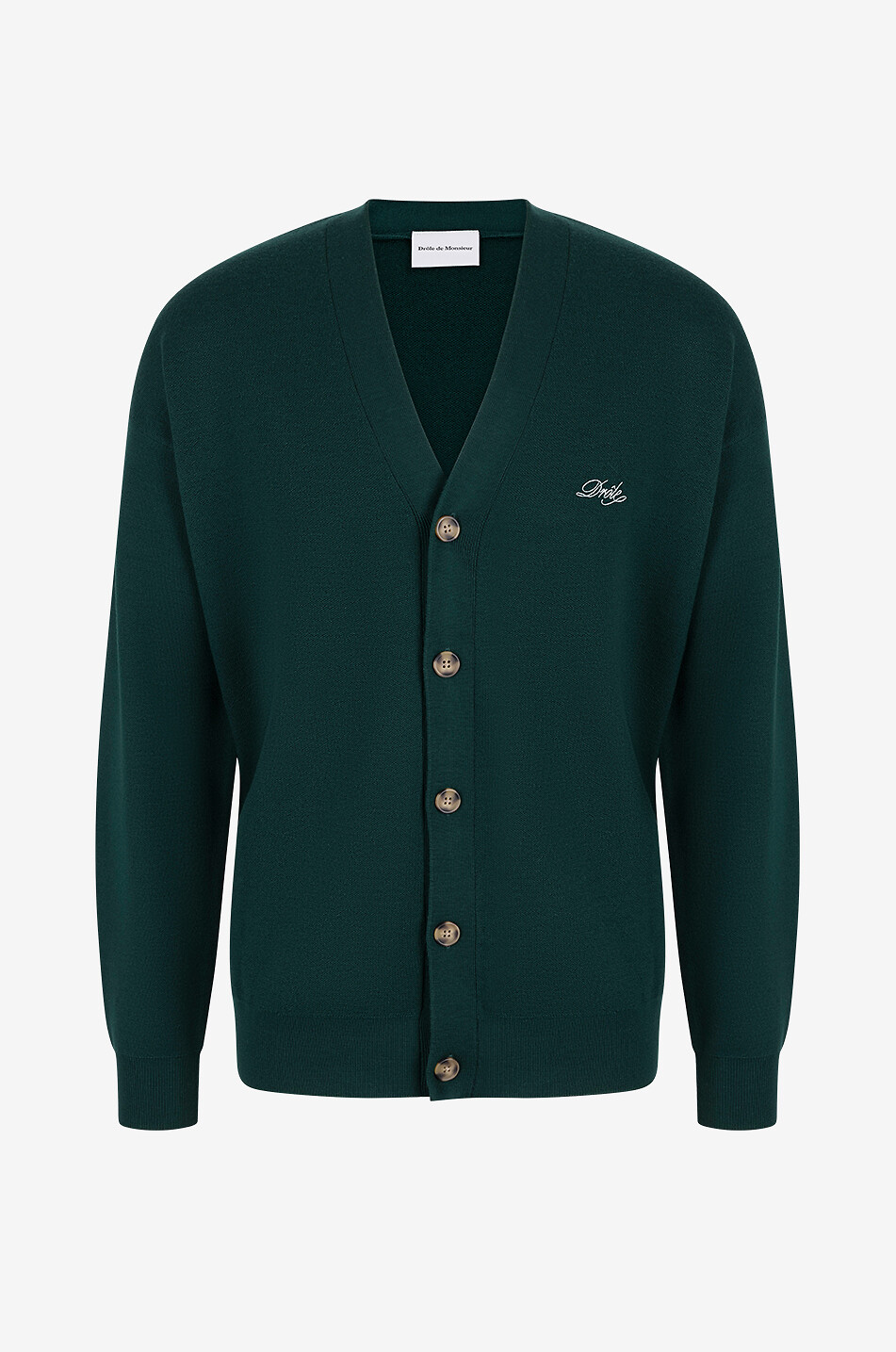 Drôle V-neck merino wool cardigan