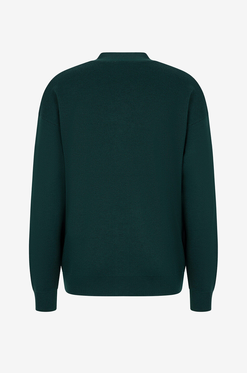 DROLE DE MONSIEUR Drôle V-neck merino wool cardigan Men DARK GREEN 2