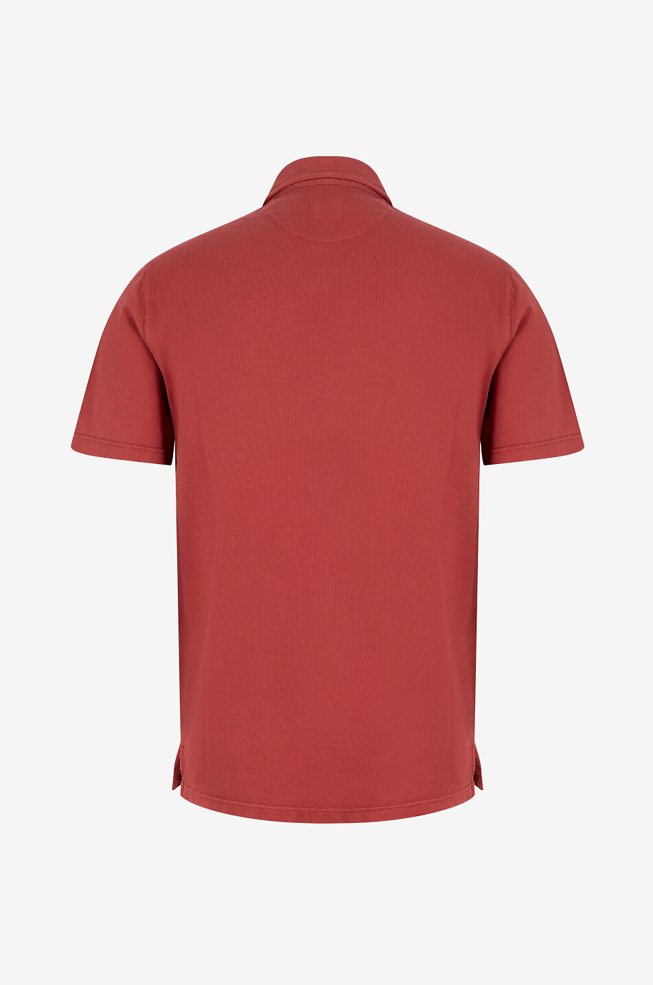 FEDELI Polo à manches courtes en coton piqué Tommy Homme ROUGE MOYEN 2