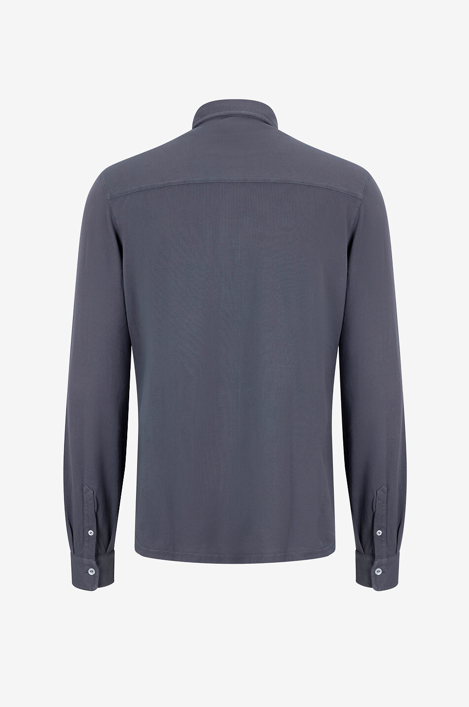 Langärmeliges Hemd aus Baumwollpiqué Steve