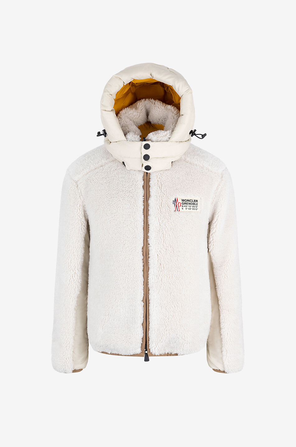 MONCLER GRENOBLE Wengi short reversible hooded down jacket Men BEIGE 1