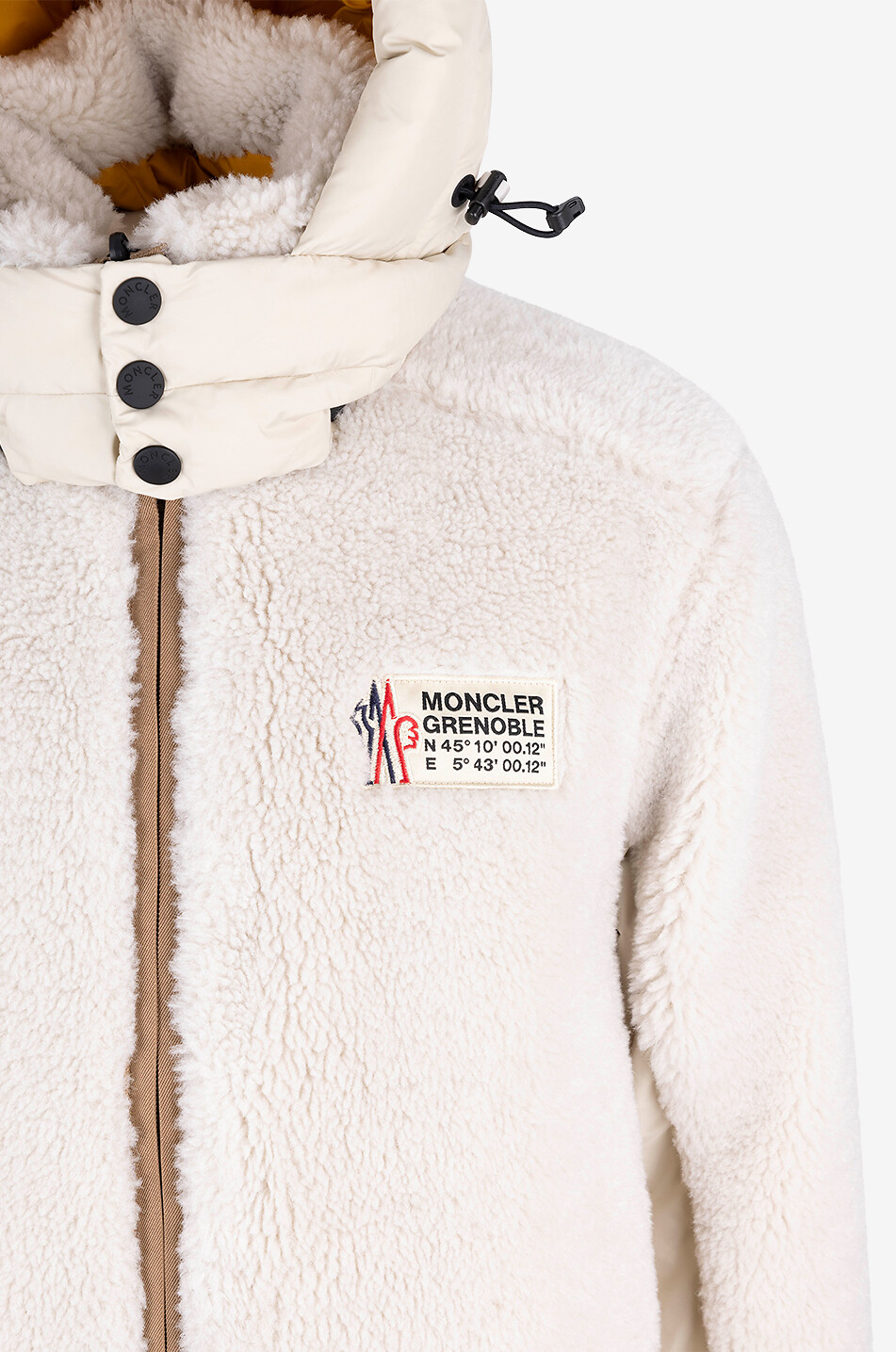 MONCLER GRENOBLE Wengi short reversible hooded down jacket Men BEIGE 5